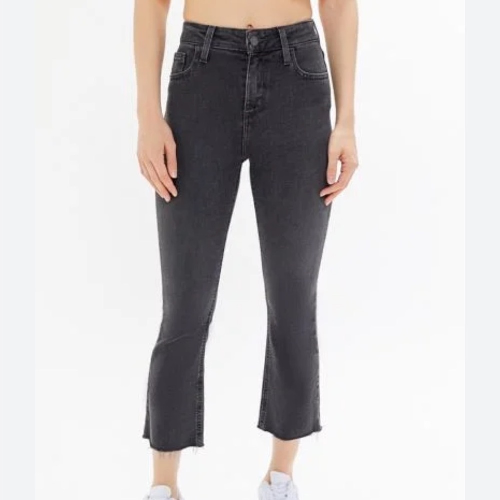 BDG Black Cropped Kick Flare Jeans